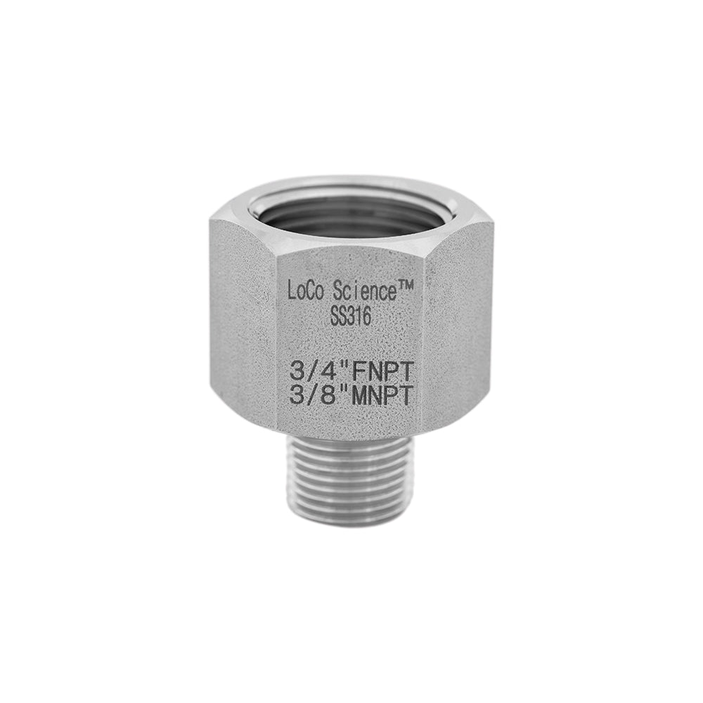 3/8 Male NPT x 3/8 Female NPT Straight Pipe Adapter Plated Steel 5405-06-06
