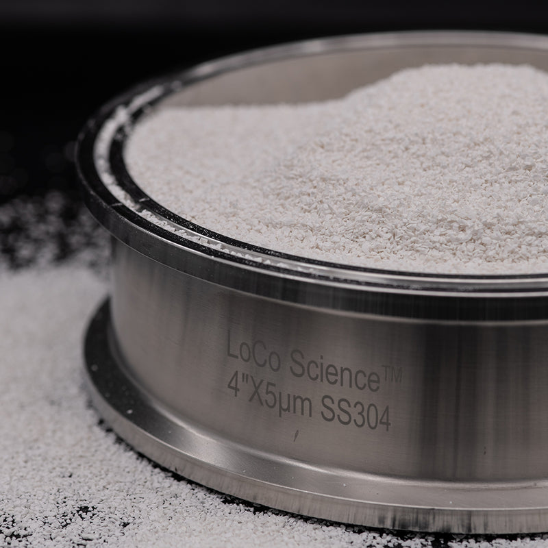 Activated Alumina Powder by Carbon Chemistry Packed In a Loco Science Sintered Disc