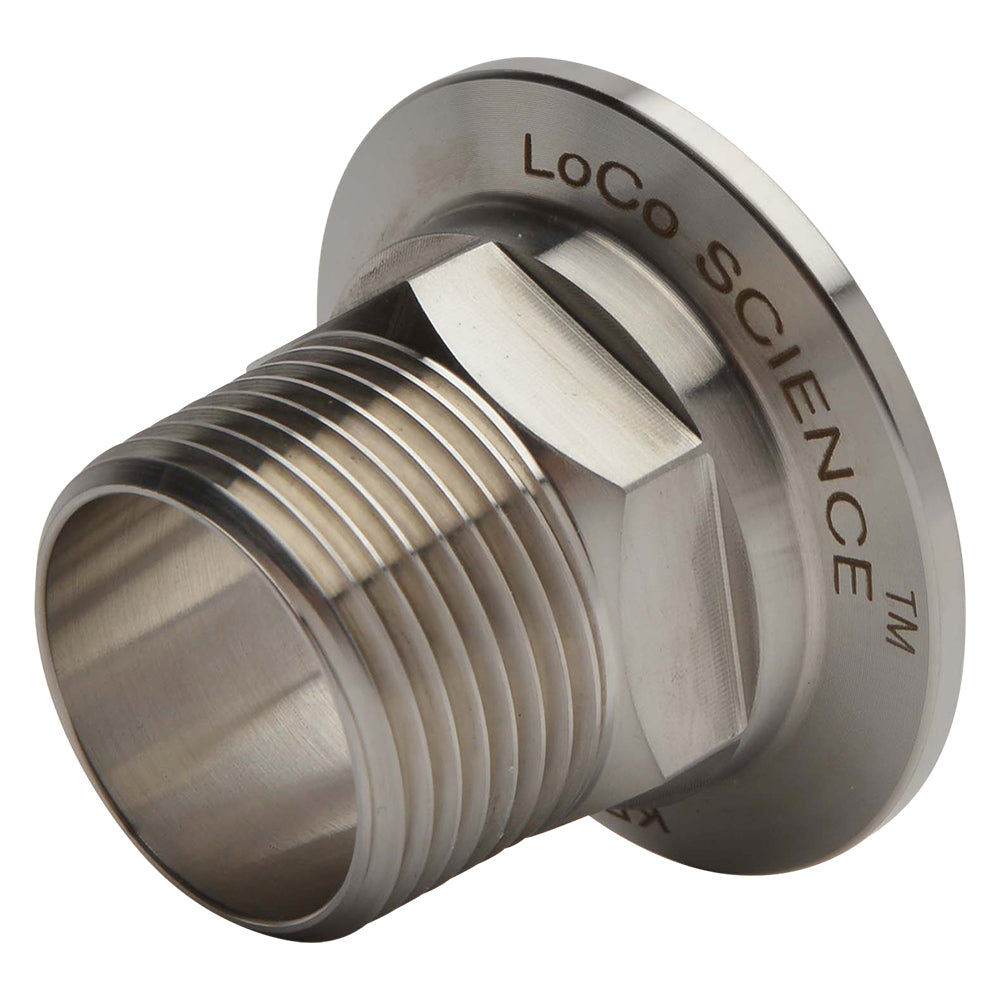 LoCo Science Hose Barb Adapter for Vacuum Pipe Fittings, Stainless Steel -  KF-16, 1/2