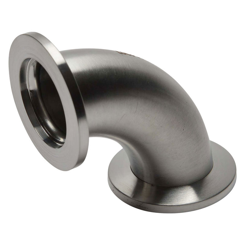 KF-25 Flange Elbow 90 Degrees Vacuum Fittings Side View