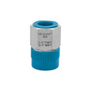 1/2 FNPT x 3/4 MNPT Straight Hose Adapter With Thread Protector Caps