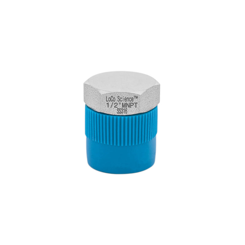 1/2" MNPT Hex Plug With Thread Protector Caps