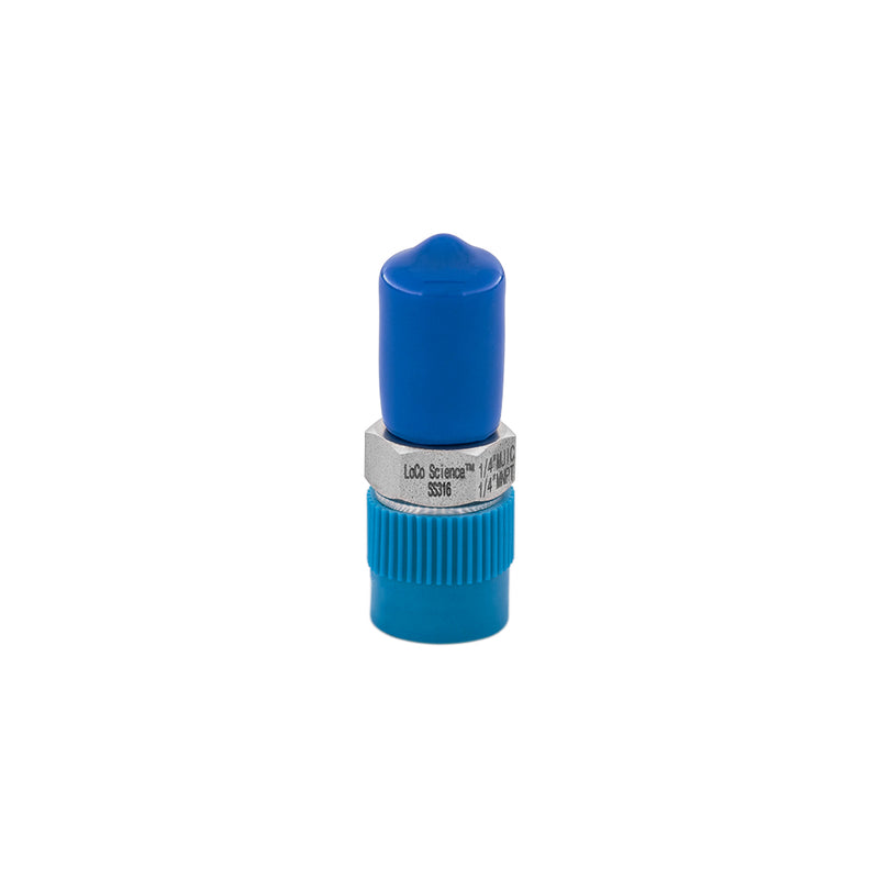 1/4 MJIC x 1/4 MNPT Straight Hose Adapter With Thread Protector Caps