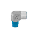 1/4 MNPT x 1/4 FNPT 90° Elbow With Thread Protector Caps