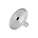 Side view of a Tri Clamp Rubber Hose Adapter 2" x 1/2"