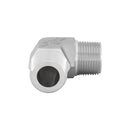 3/4 MNPT x 3/4 MNPT 90° Elbow Thread View