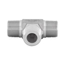 3/4 MNPT x 3/4 MNPT x 3/4 MNPT Tee Thread View