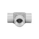 3/8 FNPT x 3/8 FNPT x 3/8 FNPT Tee Thread View