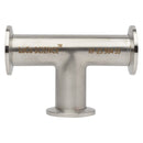 3-Way Tee KF-25 Flange Vacuum Fitting Stainless Steel SIde View