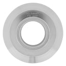 Top view of a Tri Clamp Flat Reducer 4" x 2"