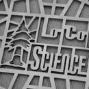 Sintered Disc Filter Plate 4" x 1µm support side with CNCd LoCo Science logo