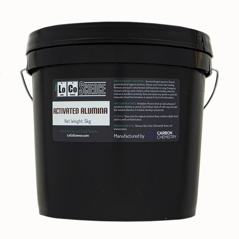 5KG variant of Activated Alumina Powder by Carbon Chemistry. Activated Alumina Powder is an adsorbent media.