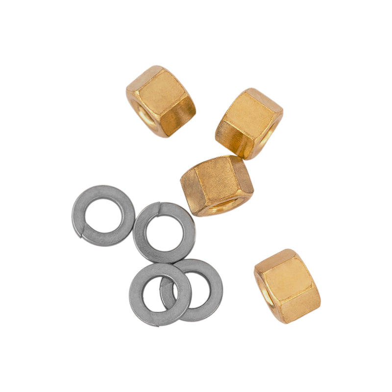 Replacement 3/8" Brass Nut Washer Set