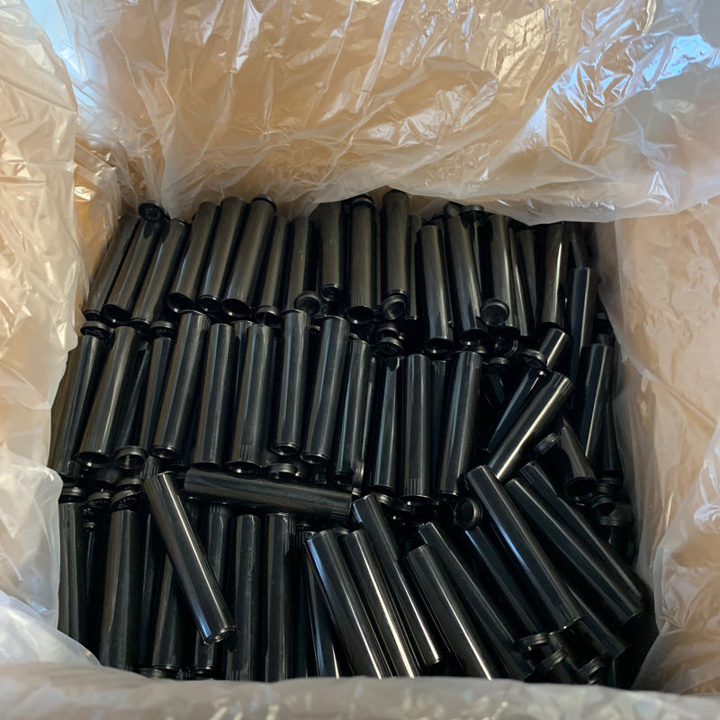 Child Proof Cartridge Tubes Black and Shown in 1000 Piece Pack