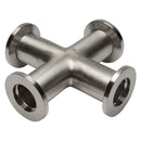 4-Way Cross KF-16 Flange Vacuum Fitting Stainless Steel