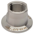 KF-25 Flange to 1/2" NPT Female Vacuum Fitting Side View