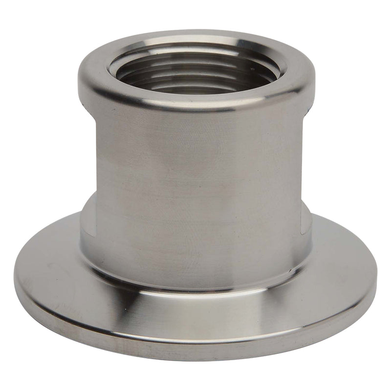 KF-40 Flange to 3/4" NPT Female Vacuum Fitting Adapter Side View