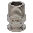 KF-16 Flange to 3/4" NPT Male Vacuum Fitting Adapter Side View