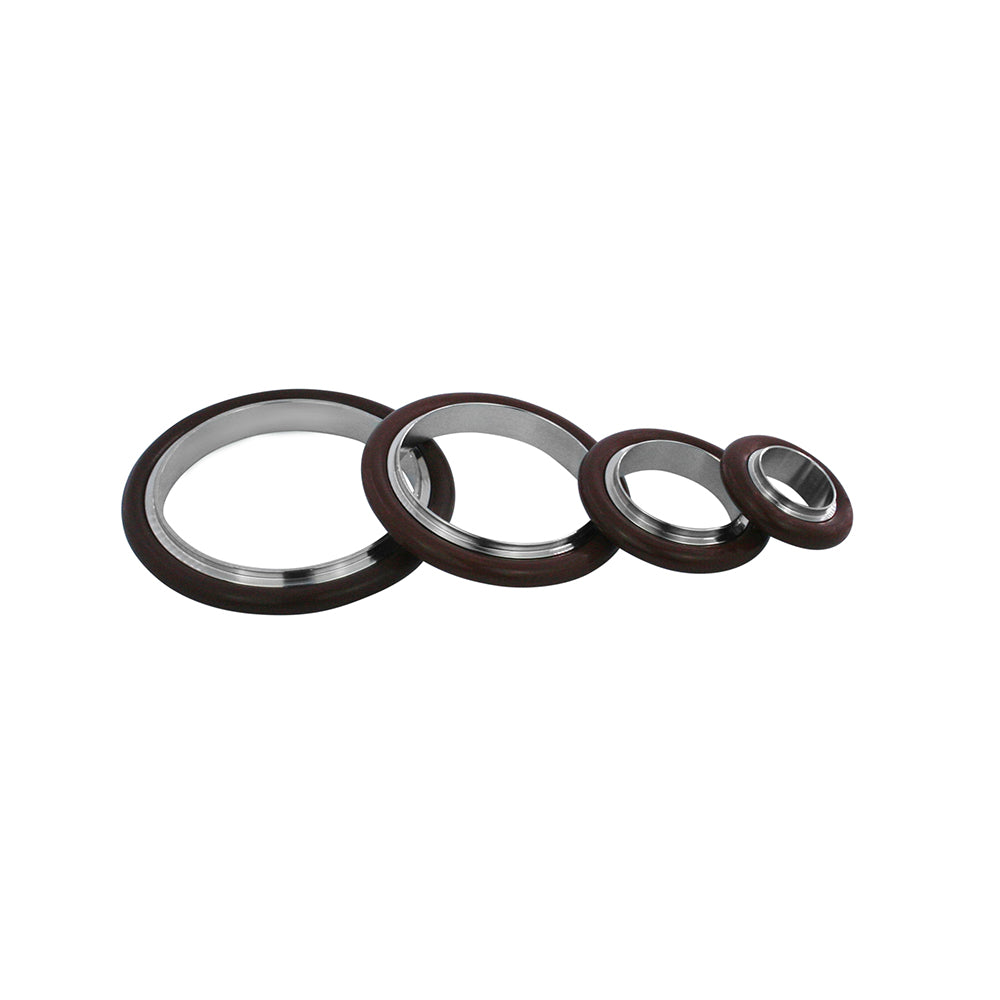 KF10-KF50 Vacuum Flange Fittings Stainless Steel KF Weld Stub Centering