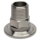 KF-25 Flange to 1/2" NPT Male Vacuum Fitting Adapter Side View