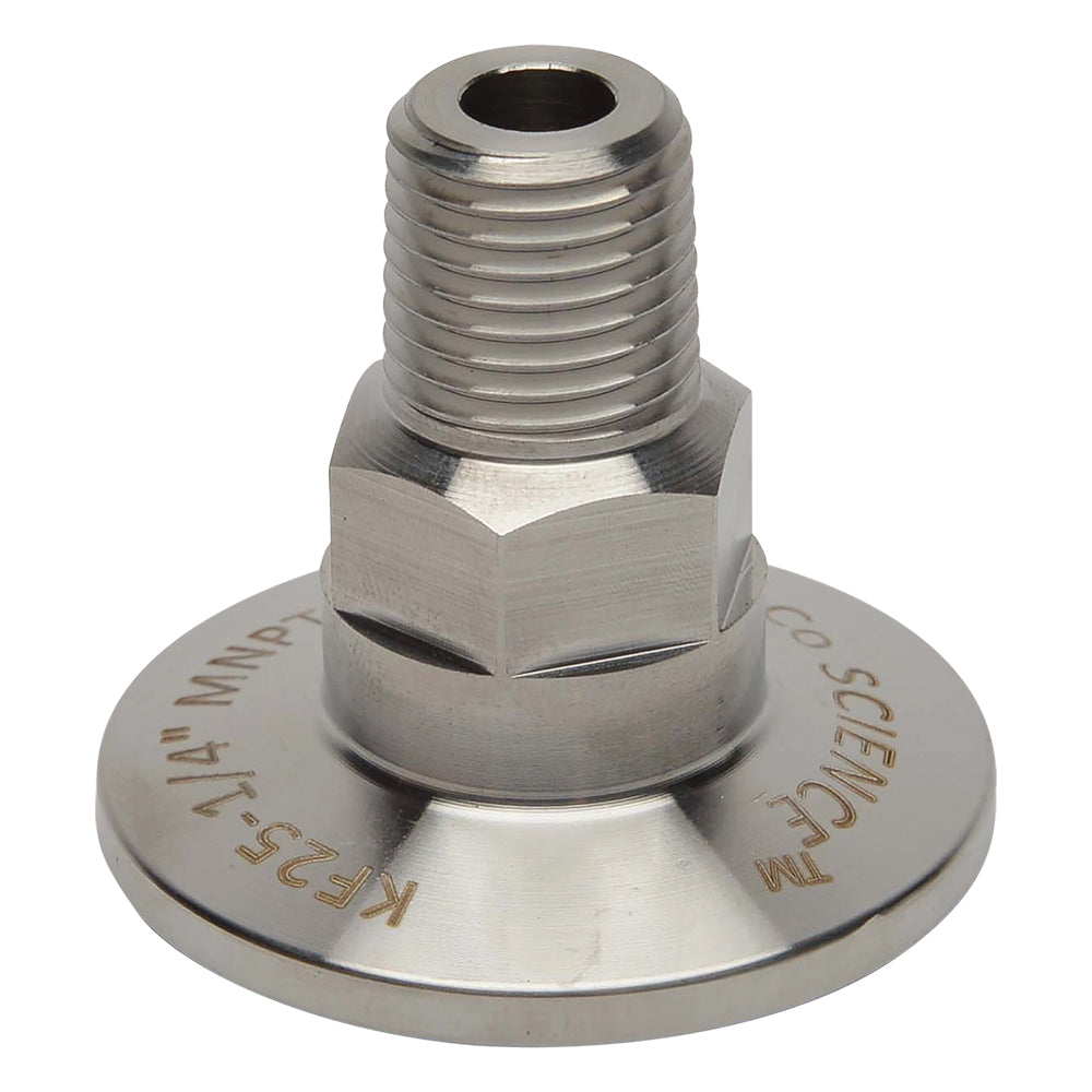 KF-25 Flange to 3/8 NPT Female Vacuum Fitting | LoCo Science