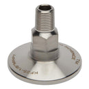 KF-25 Flange to 1/8" NPT Male Vacuum Fitting Side View