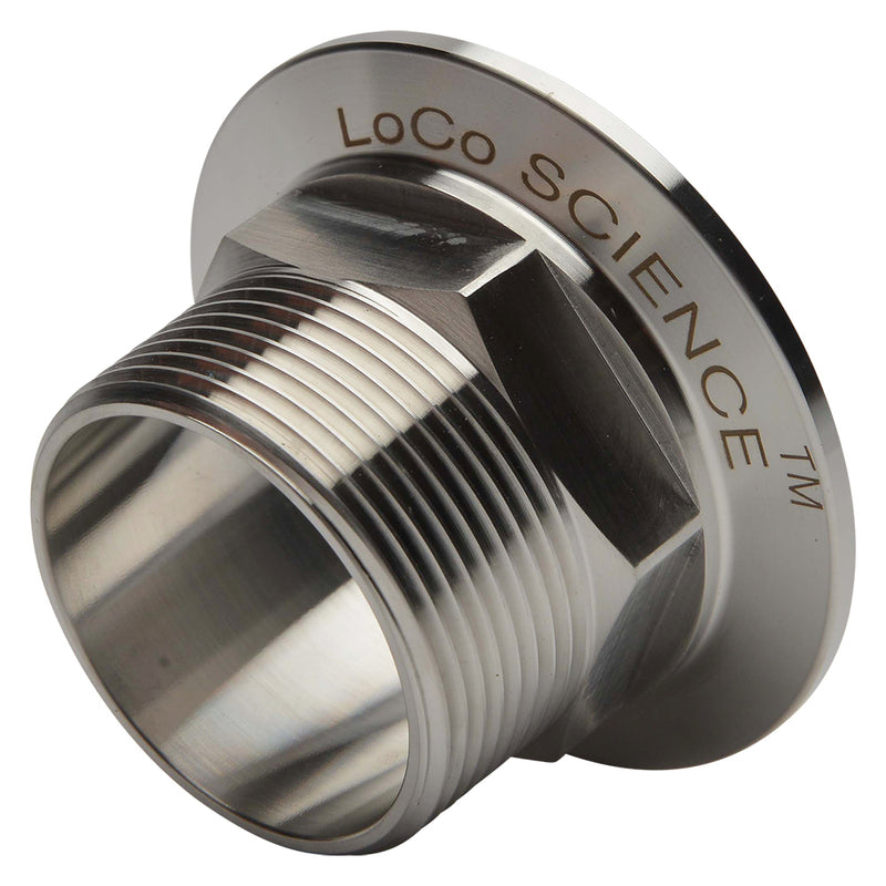 KF-50 Flange to 1.5" NPT Male Vacuum Fitting Adapter