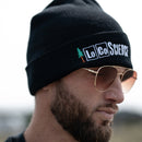 LoCo Beanie black on bearded model
