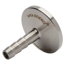 KF-16 Flange Vacuum Fitting to 1/4" Hose Barb Adapter