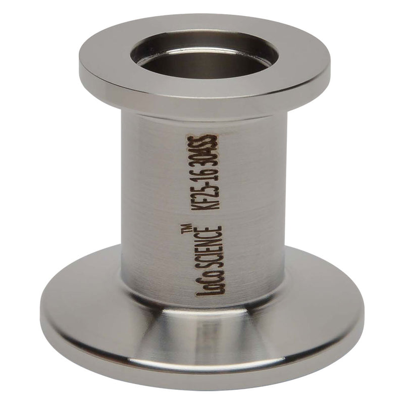 KF-25 Flange to KF-16 Flange Conical Reducer Vacuum Adapter Side View