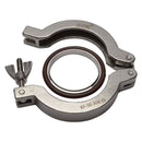 KF-50 Flange Vacuum Fitting Hinged Clamp Stainless Steel Alternate View 2