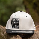 LoCo Science Flat Bill White Front View